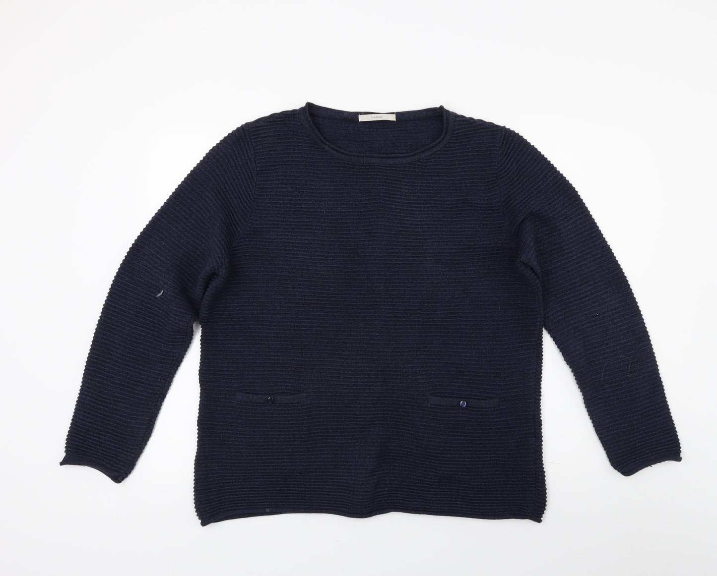 George Womens Blue   Tunic Jumper Size 16