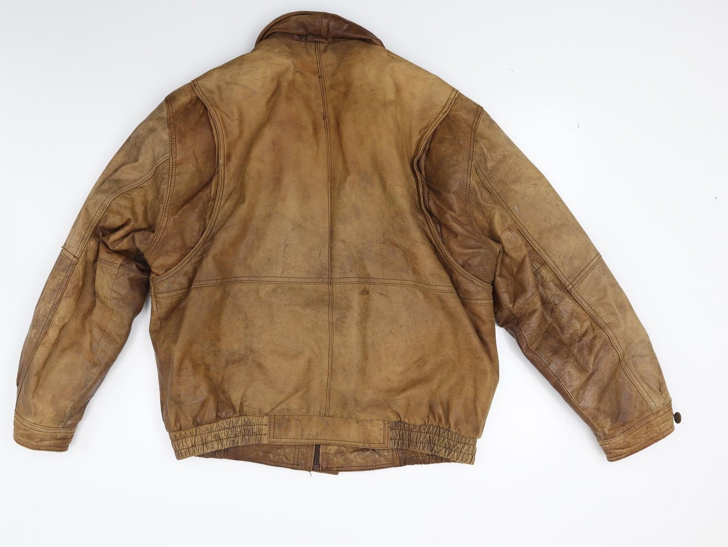 ABLC Mens Brown   Bomber Jacket Coat Size L