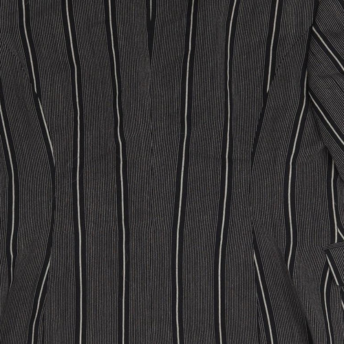 Betty Barclay Womens Grey Striped  Jacket Blazer Size 12