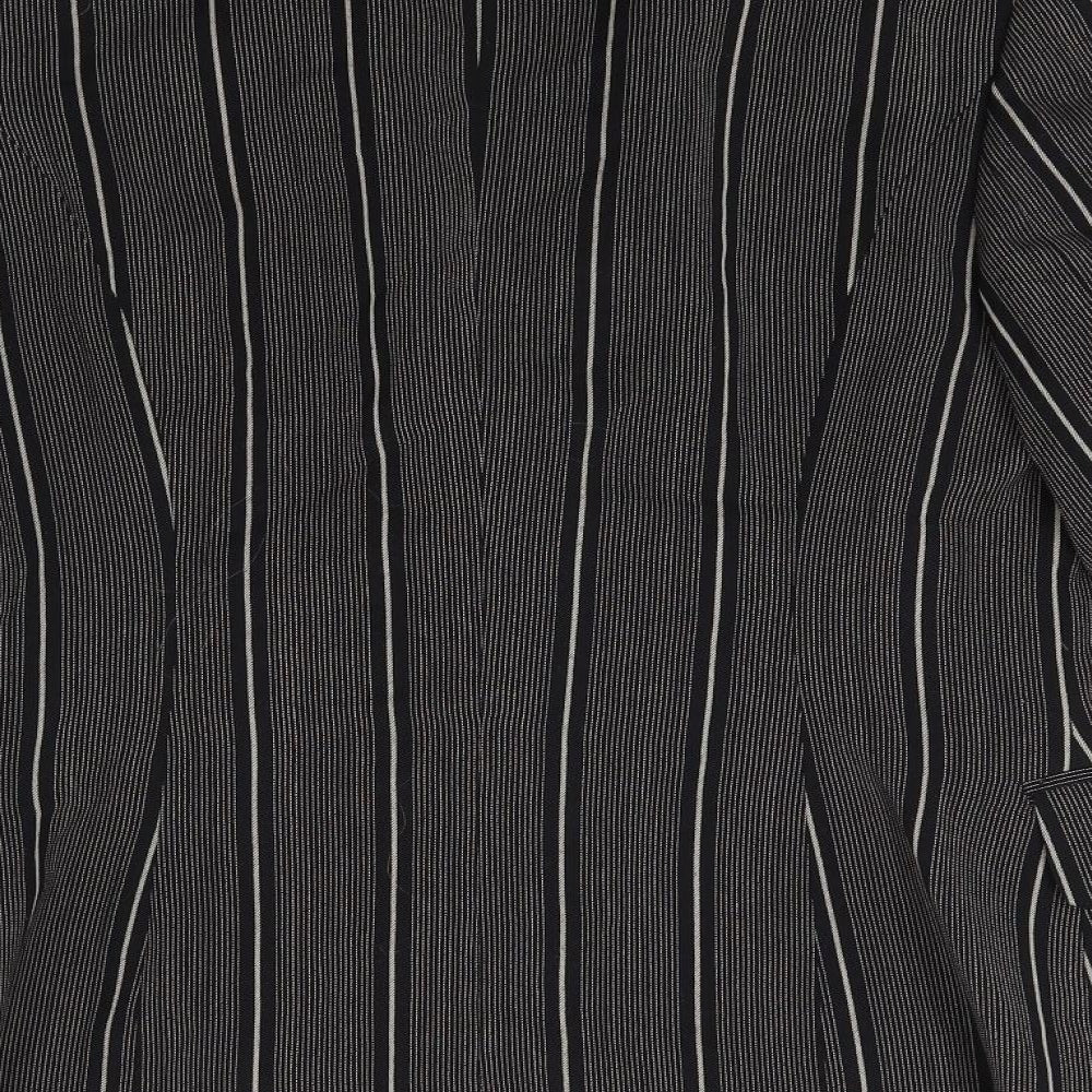 Betty Barclay Womens Grey Striped  Jacket Blazer Size 12