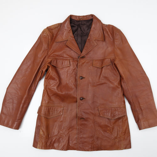 Flainwood of Nottingham Mens Brown   Overcoat Coat Size 42