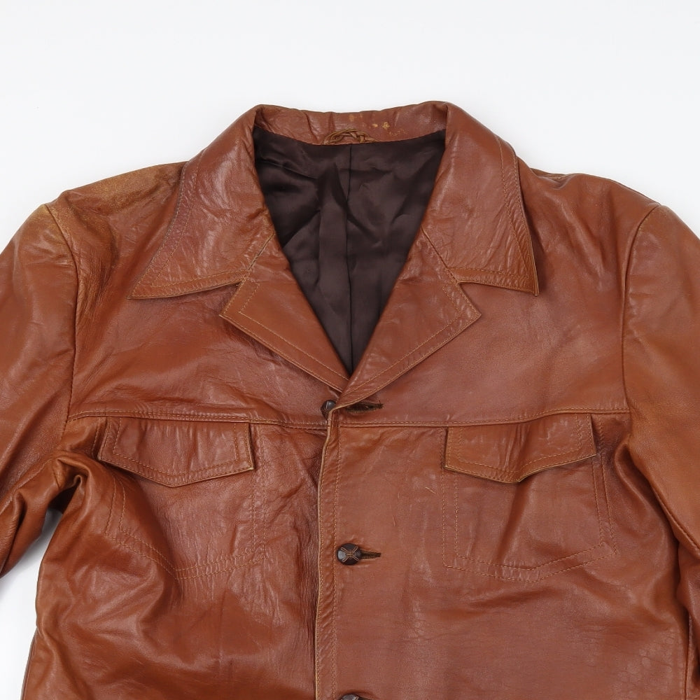 Flainwood of Nottingham Mens Brown   Overcoat Coat Size 42