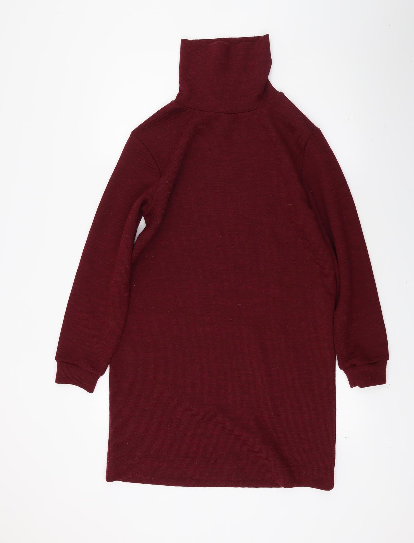 Primark Womens Red  Knit Jumper Dress  Size 8