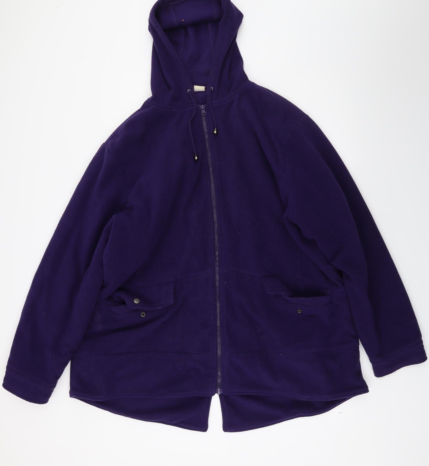 Cotton Traders Womens Purple  Fleece Jacket Coat Size 24