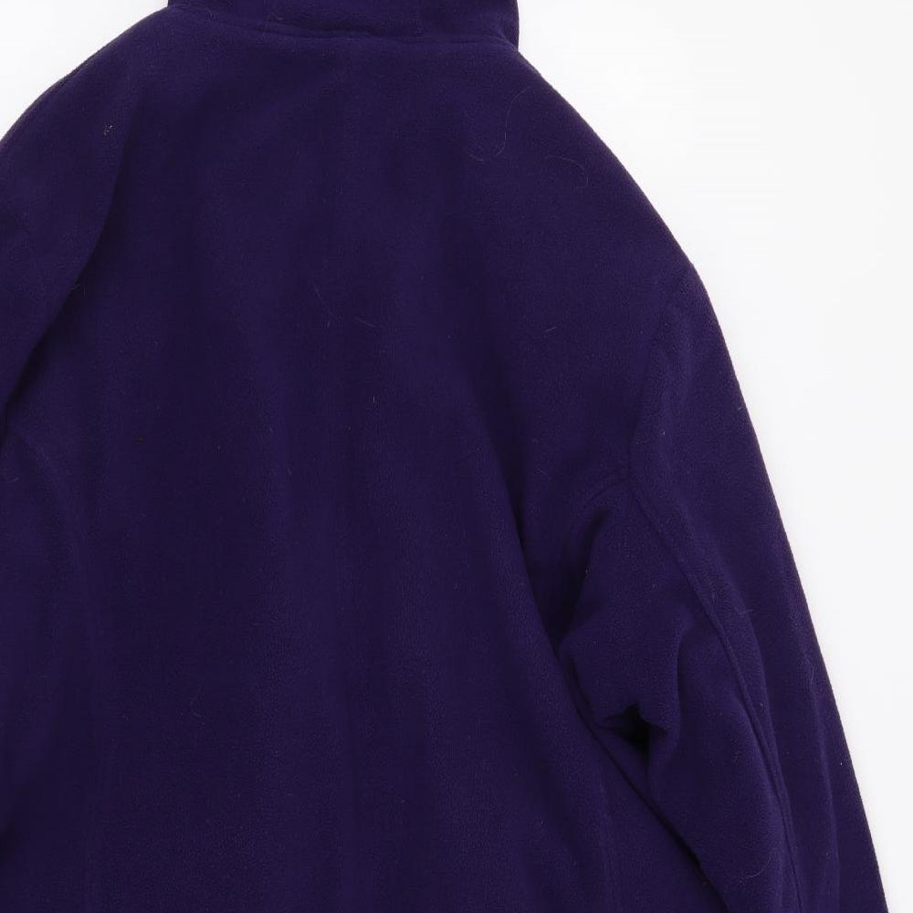 Cotton Traders Womens Purple  Fleece Jacket Coat Size 24