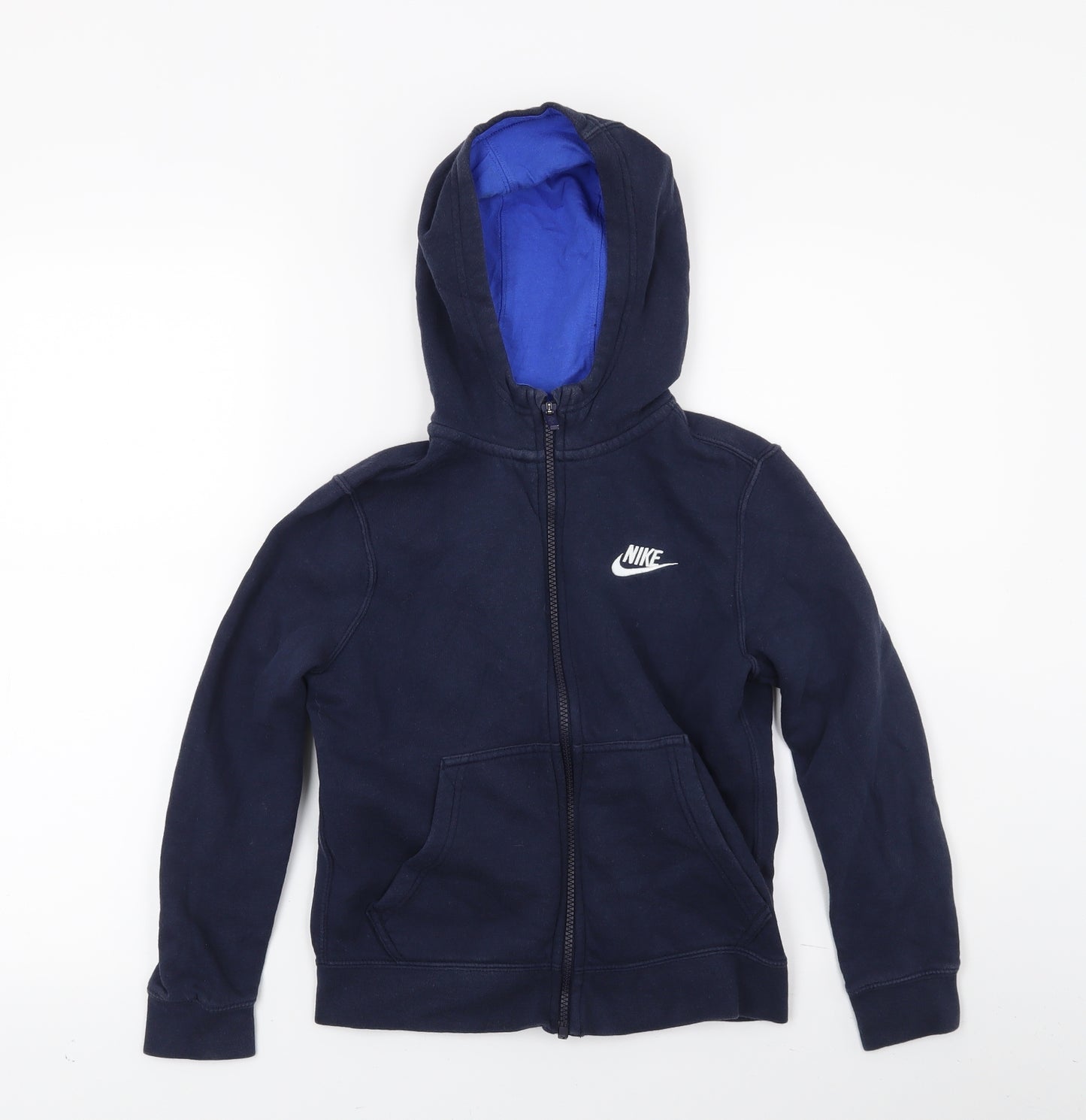 Nike Boys Blue   Full Zip Hoodie Size 9-10 Years