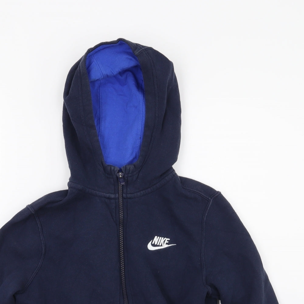 Nike Boys Blue   Full Zip Hoodie Size 9-10 Years