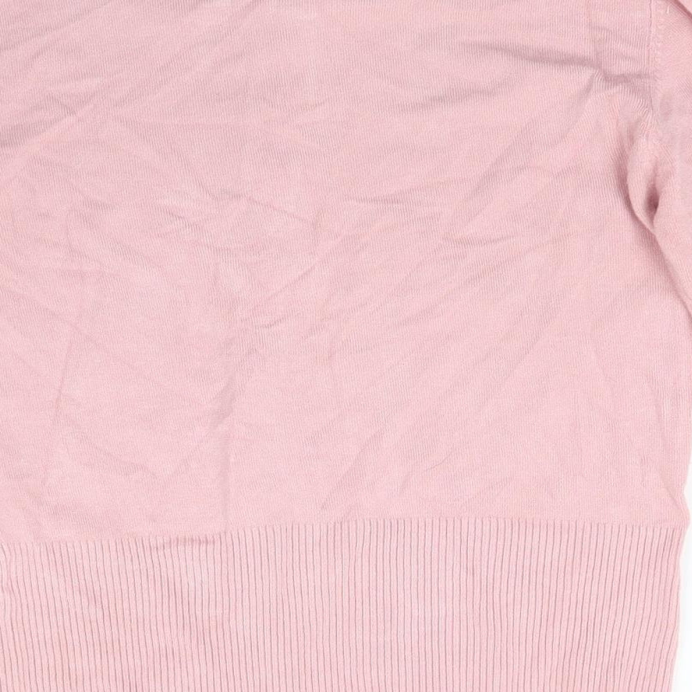Select Womens Pink  Knit Cardigan Jumper Size 8