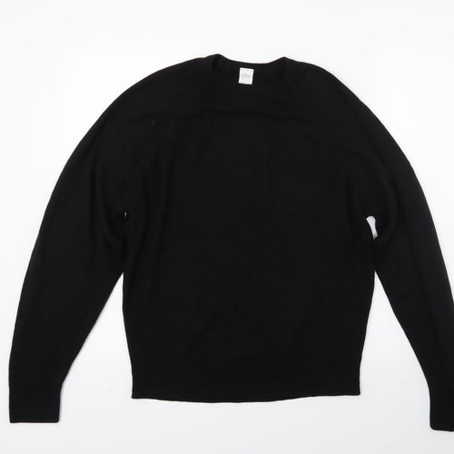 Littlewoods Mens Black  Knit Pullover Jumper Size M