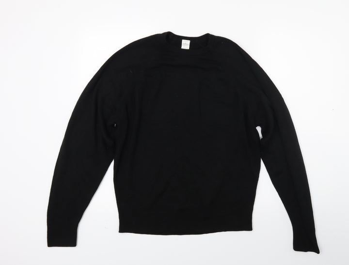 Littlewoods Mens Black Knit Pullover Jumper Size M