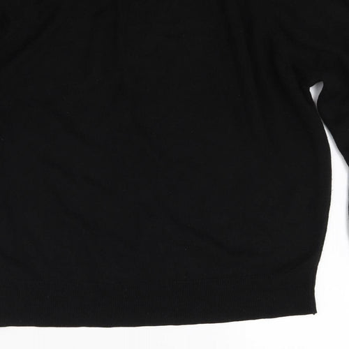 Littlewoods Mens Black  Knit Pullover Jumper Size M