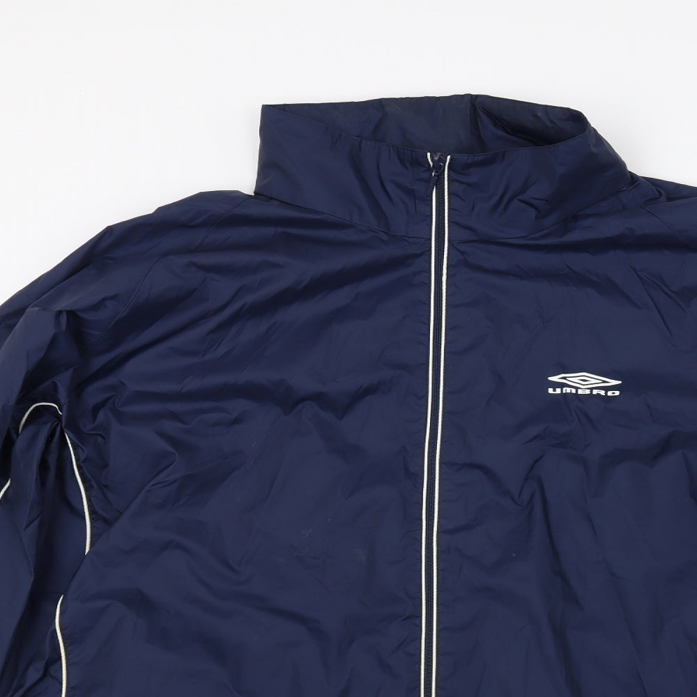 Umbro Mens Blue   Anorak Coat Size XL