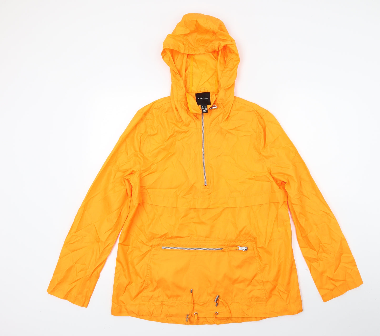 New Look Womens Orange   Windbreaker Coat Size 10  - Light Weight