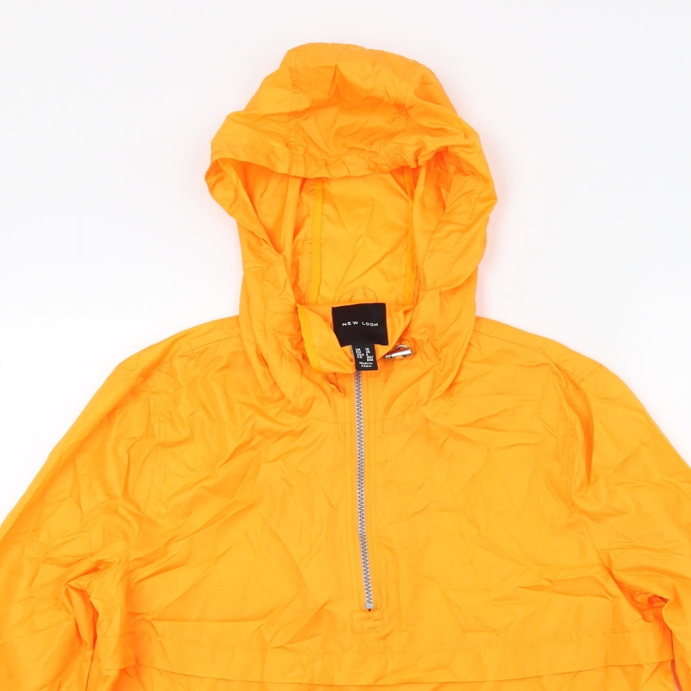 New Look Womens Orange   Windbreaker Coat Size 10  - Light Weight