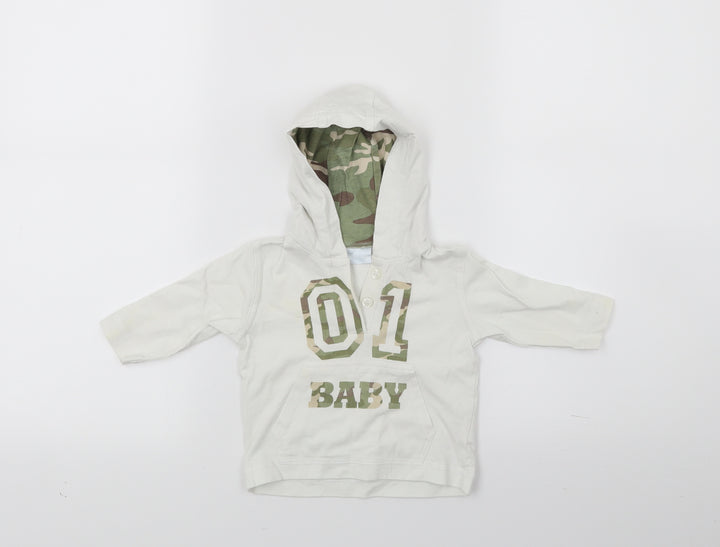 Cherokee Baby White Pullover Jumper Size 3-6 Months - 01 Baby