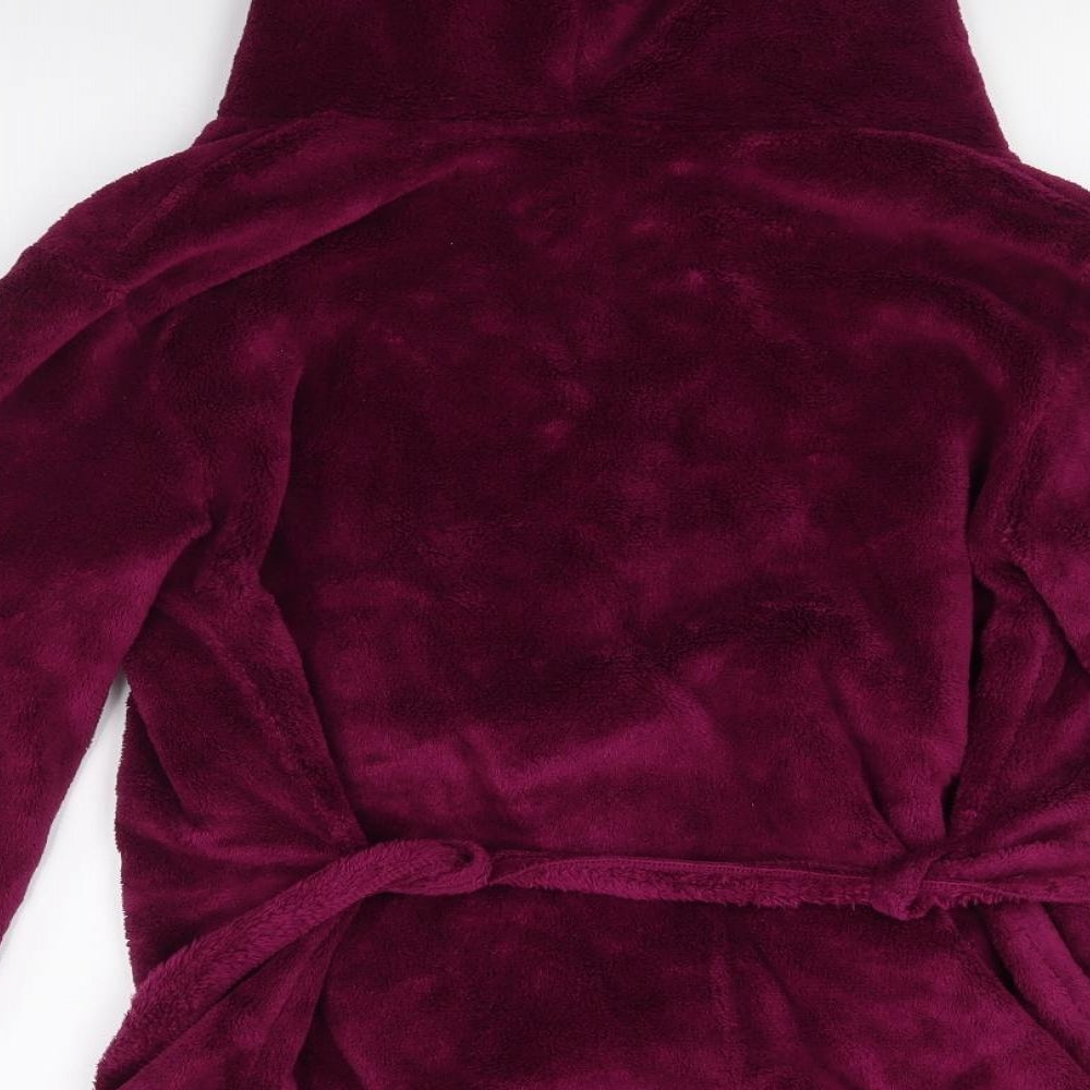 Marks and Spencer Womens Red  Fleece Top Gown Size 10