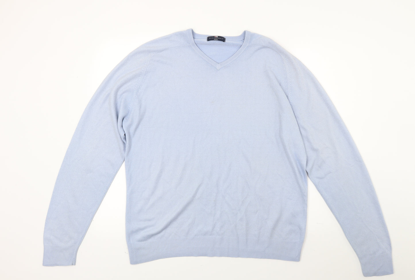 Blue Harbour Mens Blue  Knit Pullover Jumper Size M