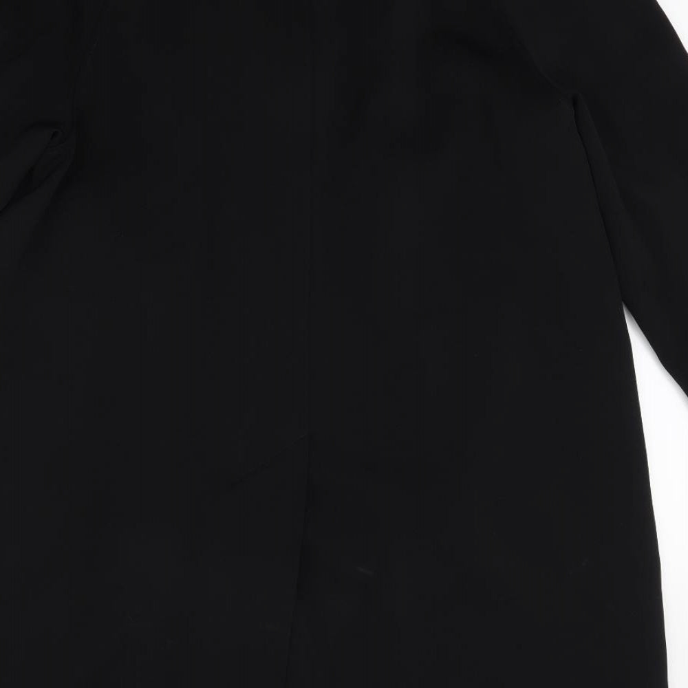 Marks and Spencer Womens Black   Overcoat Coat Size 14