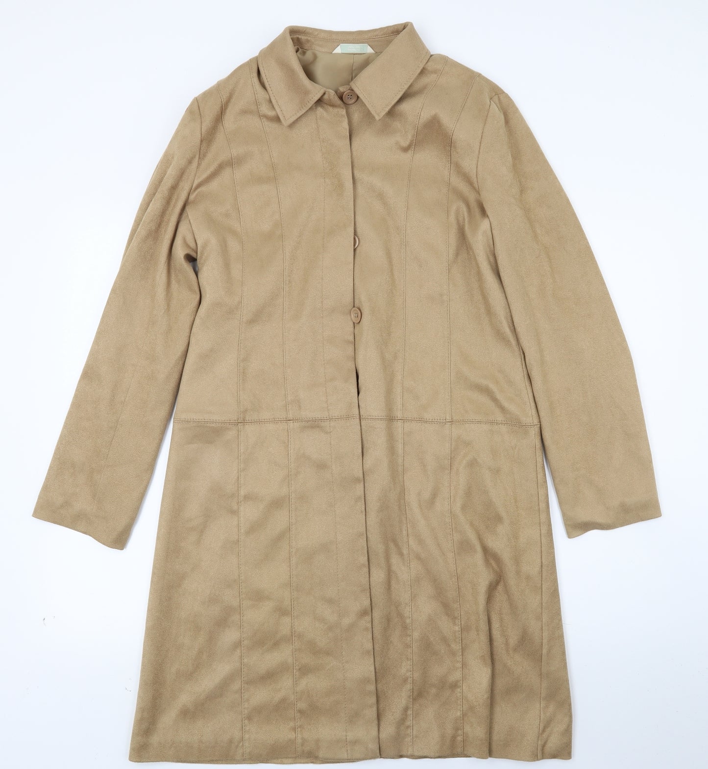 Marks and Spencer Womens Beige   Overcoat Coat Size 12