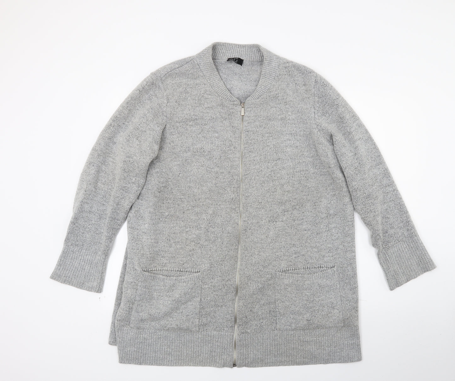 F&F Womens Grey   Cardigan Jumper Size 22