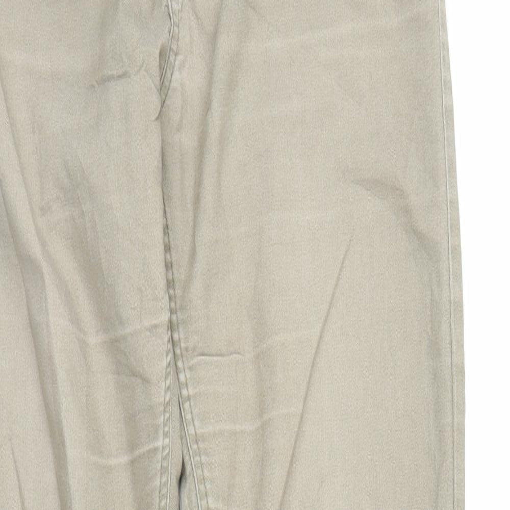H&M Womens Beige  Denim Skinny Jeans Size 8 L28 in