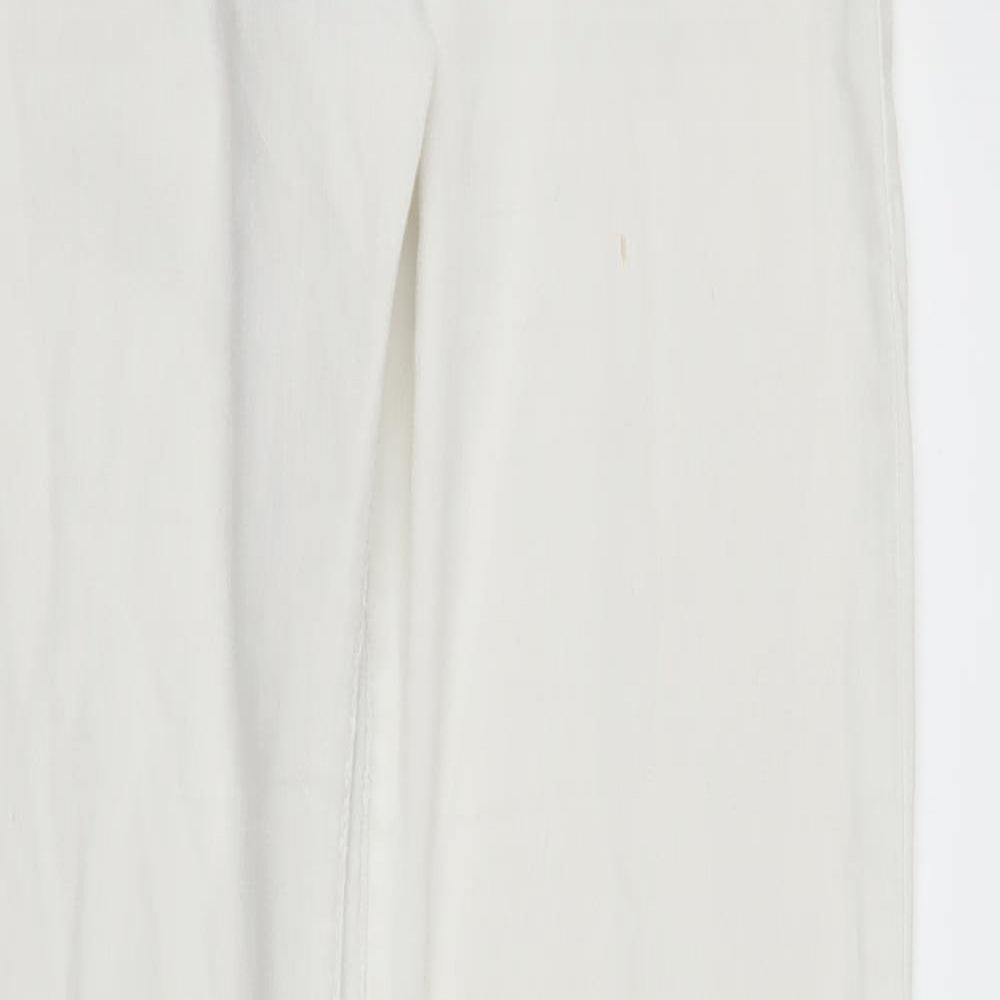 Quiz Womens White  Denim Jegging Jeans Size 10 L27 in