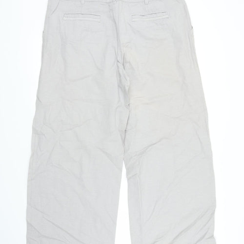Poetry Womens Grey   Capri Trousers Size 16 L27 in