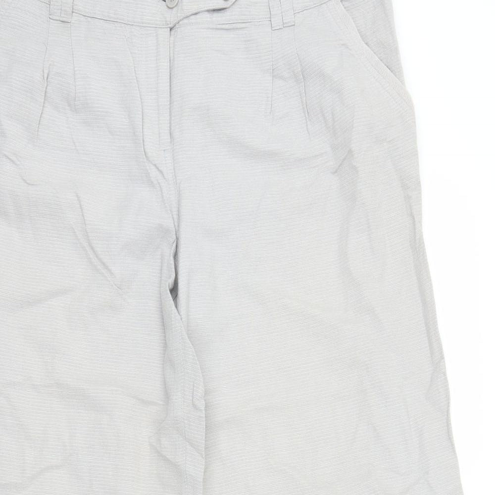 Poetry Womens Grey   Capri Trousers Size 16 L27 in