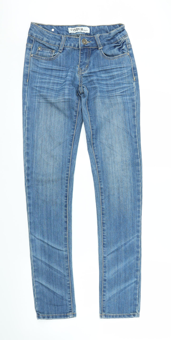 Cindy H Womens Blue  Denim Skinny Jeans Size 6 L30 in