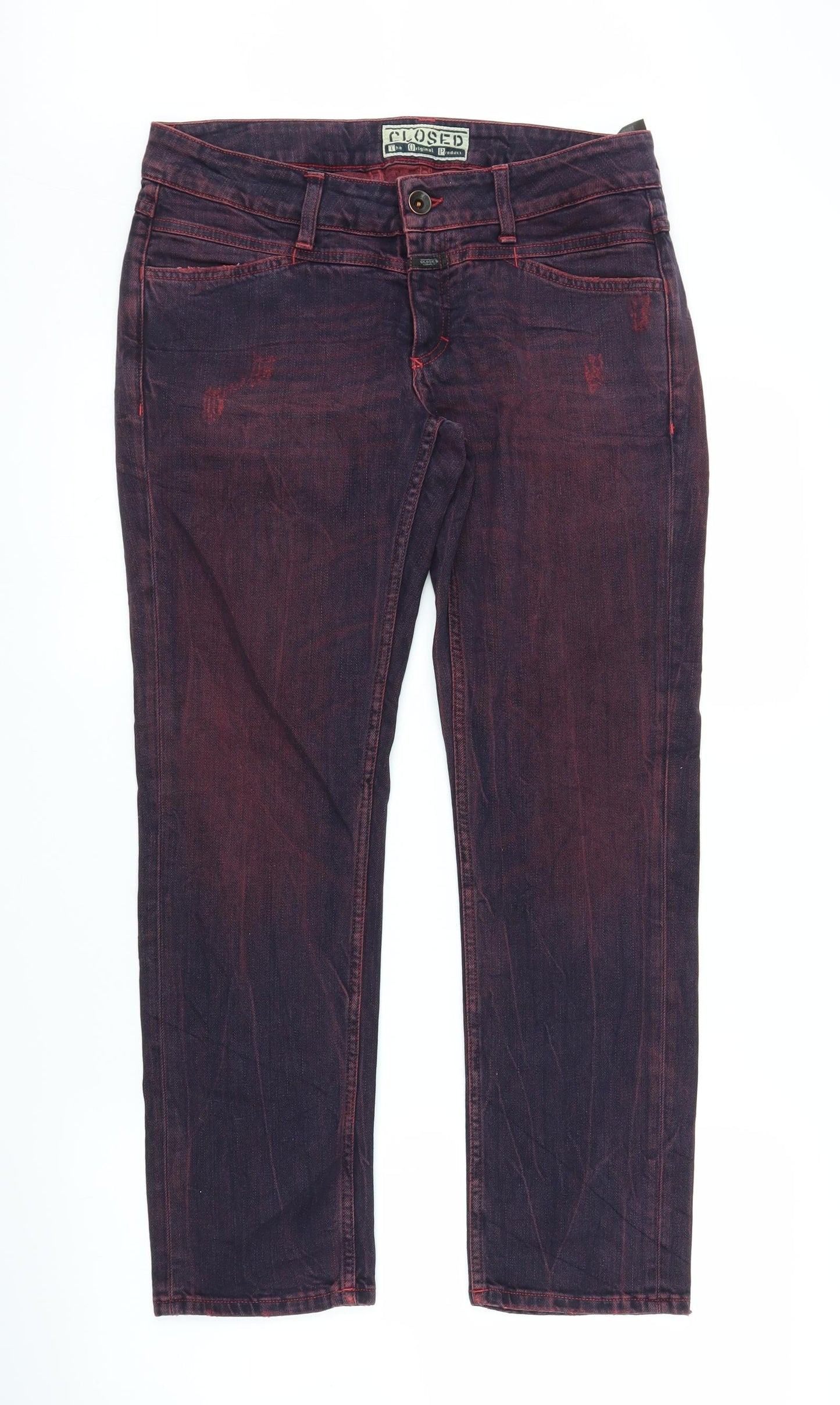 Closure Mens Purple  Denim Straight Jeans Size 30 in L26 in