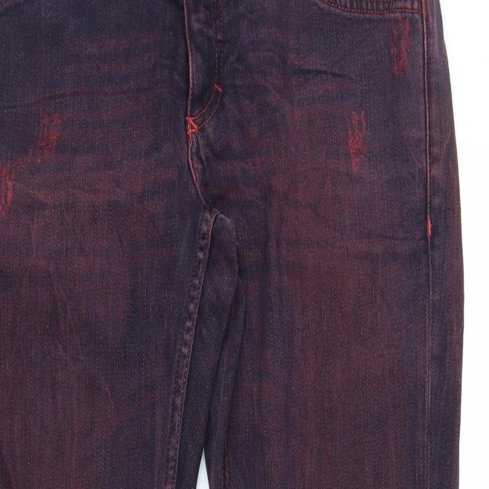 Closure Mens Purple  Denim Straight Jeans Size 30 in L26 in