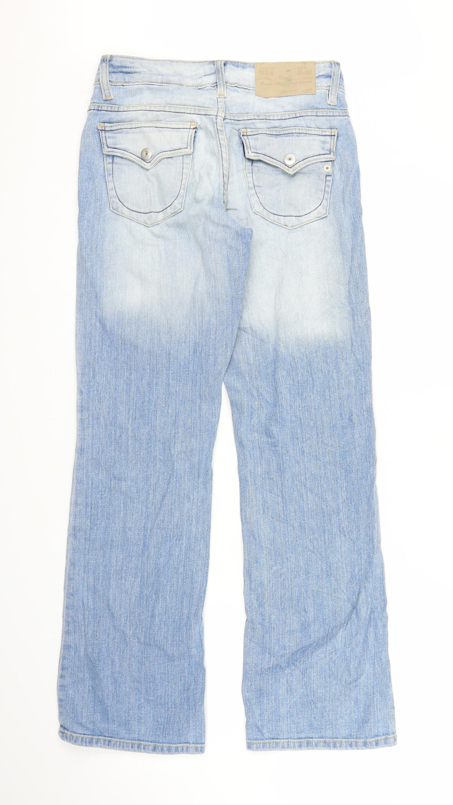 H&M Girls Blue  Denim Bootcut Jeans Size 12-13 Years