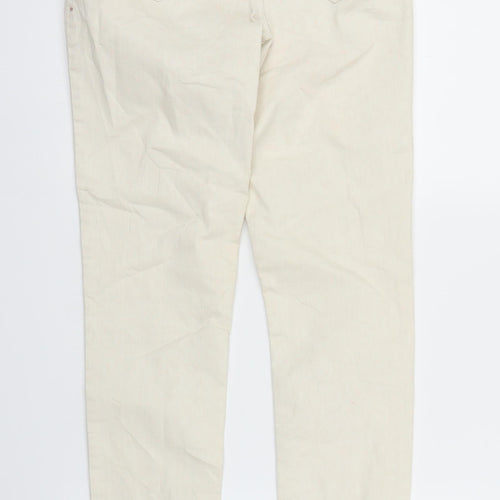 HEMA Womens White  Denim Skinny Jeans Size S L29 in