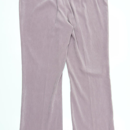 M&S Womens Purple   Trousers  Size 14 L29 in