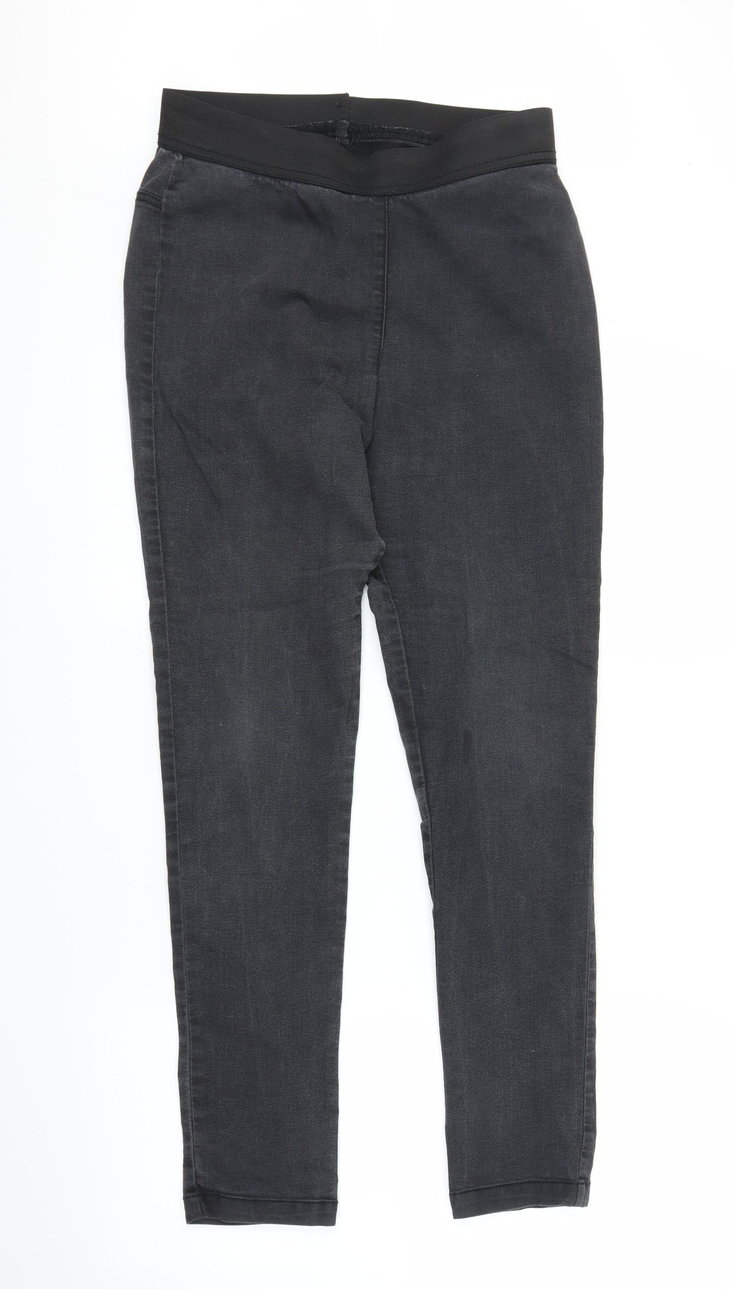 M&S Womens Black  Denim Skinny Jeans Size 10 L28 in