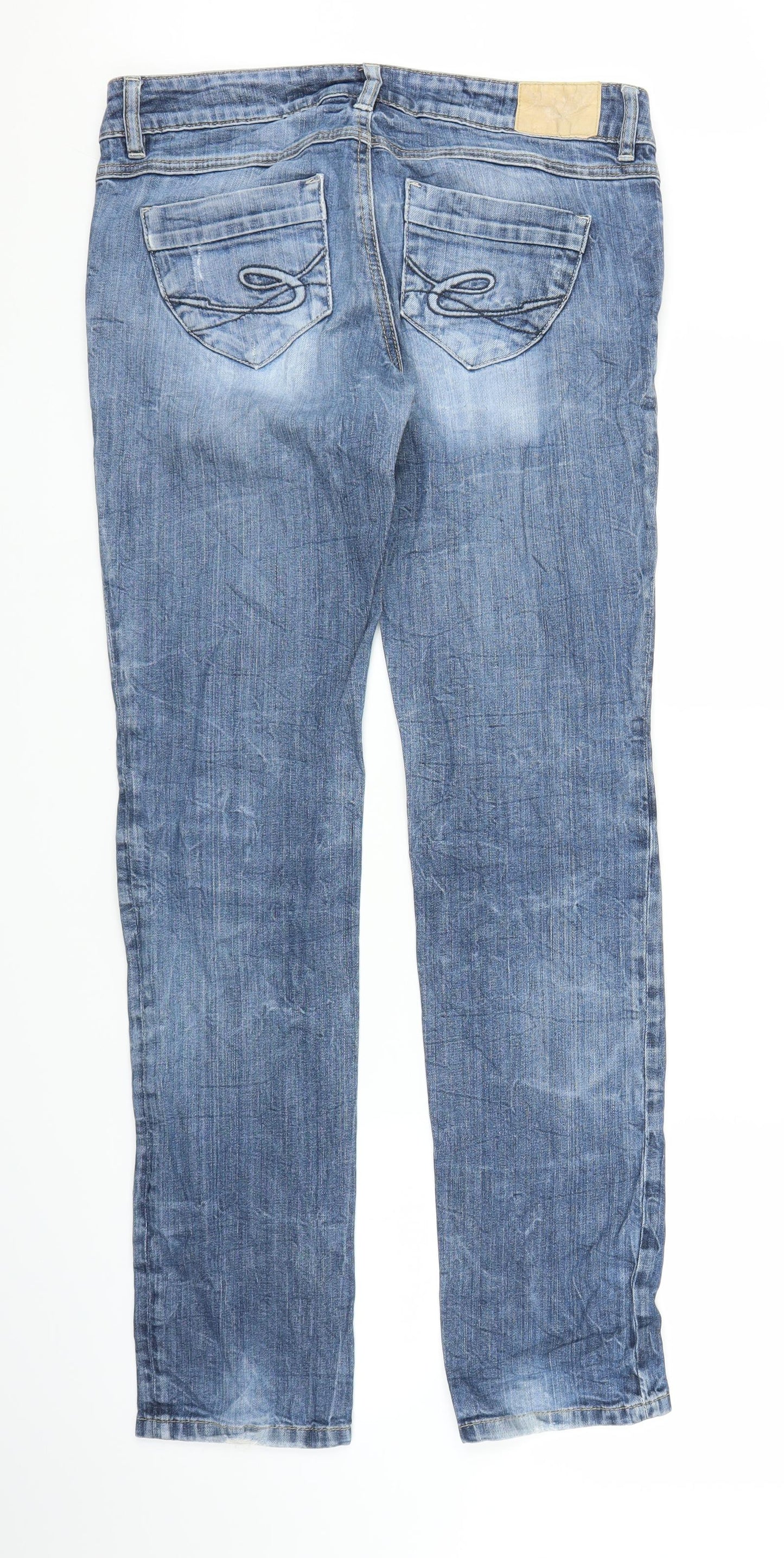 FIVE Mens Blue  Denim Straight Jeans Size 32 in L31 in