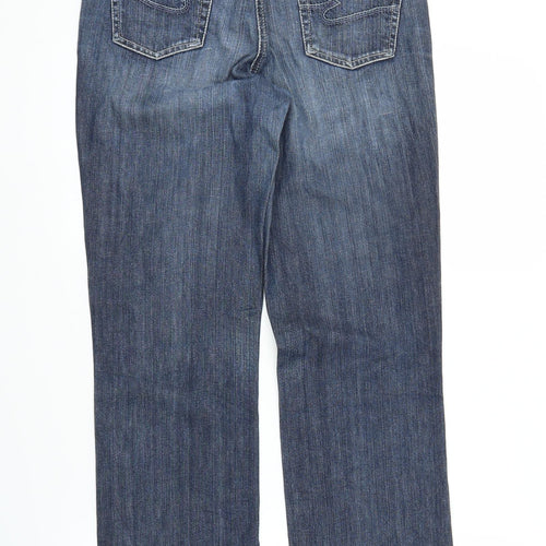 Cambio Womens Blue  Denim Straight Jeans Size 10 L27 in
