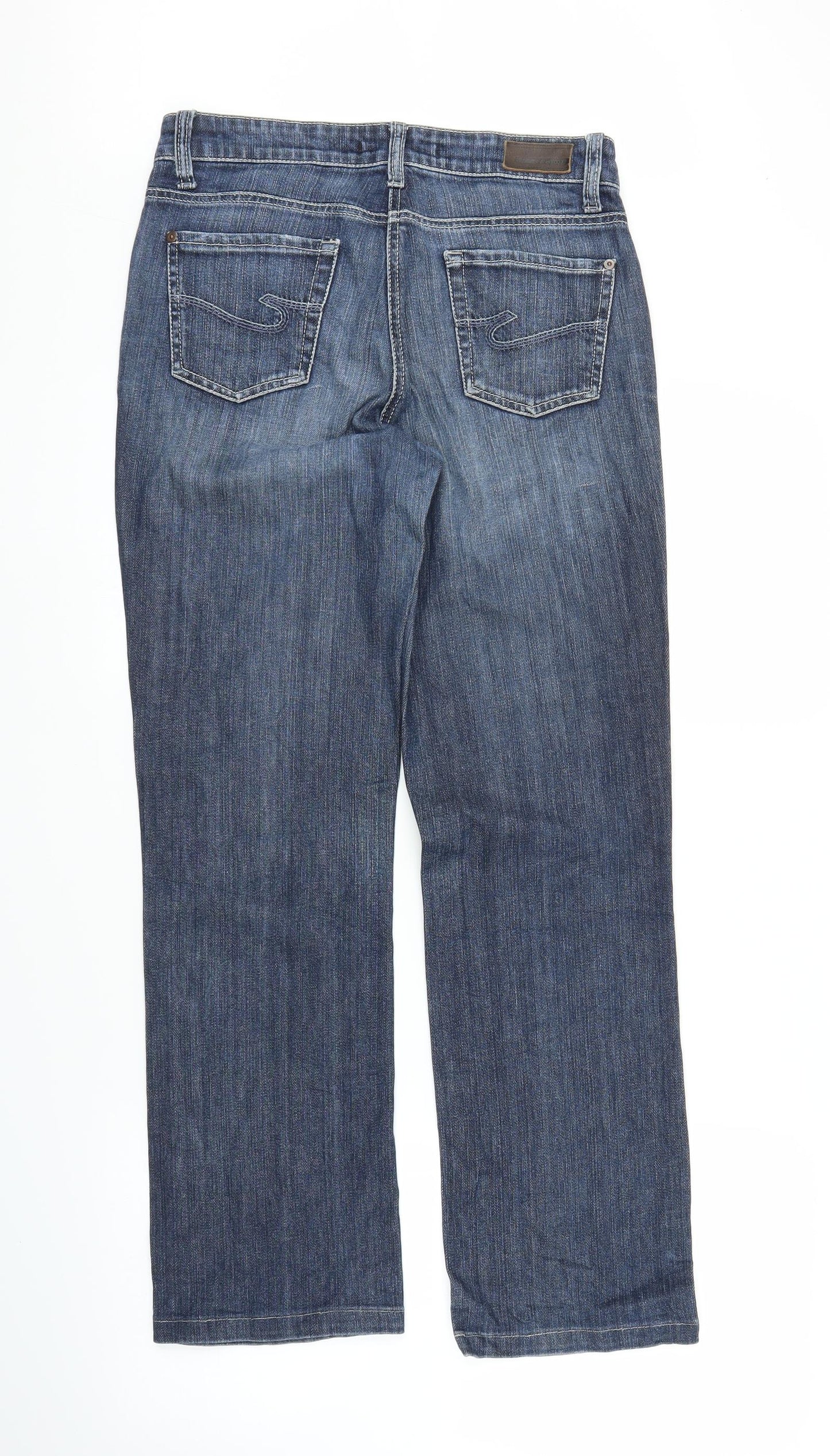 Cambio Womens Blue  Denim Straight Jeans Size 10 L27 in