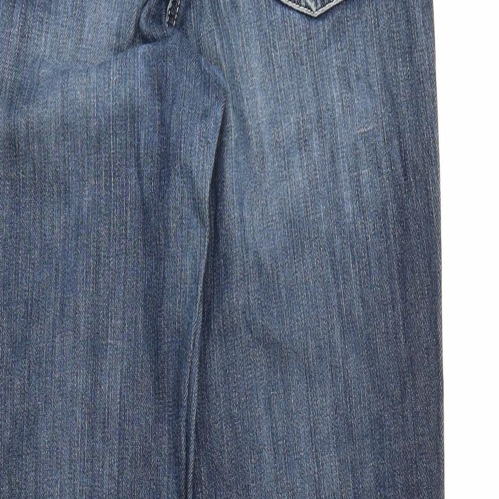 Cambio Womens Blue  Denim Straight Jeans Size 10 L27 in