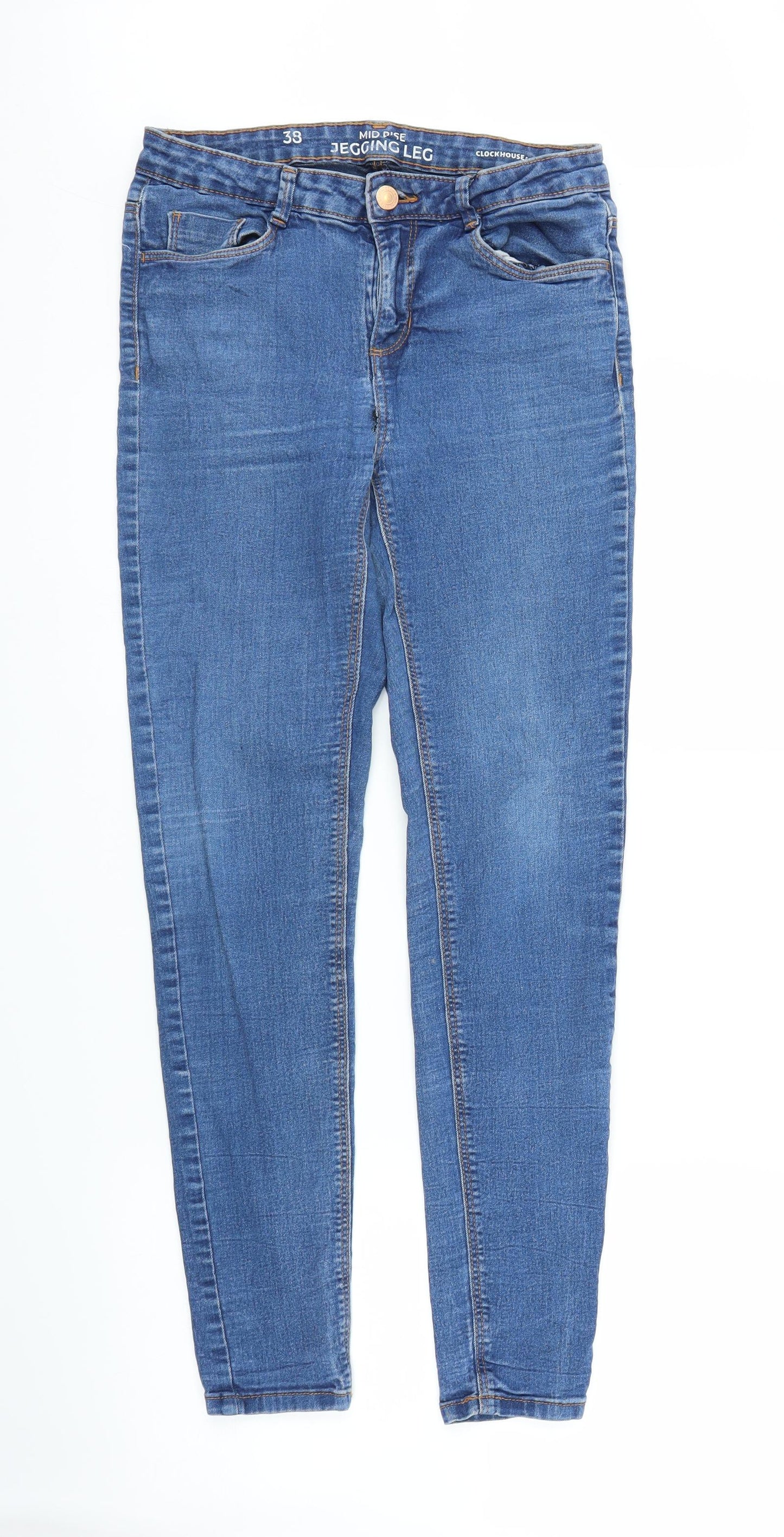 Clockhouse Womens Blue  Denim Jegging Jeans Size 10 L27 in