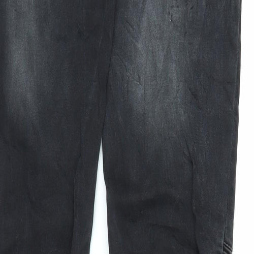 Madonna Womens Black  Denim Jegging Jeans Size M L30 in