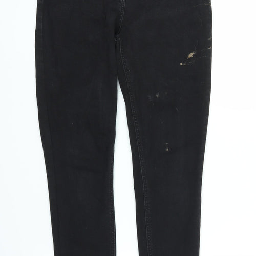 Papaya Womens Black  Denim Skinny Jeans Size 12 L27 in