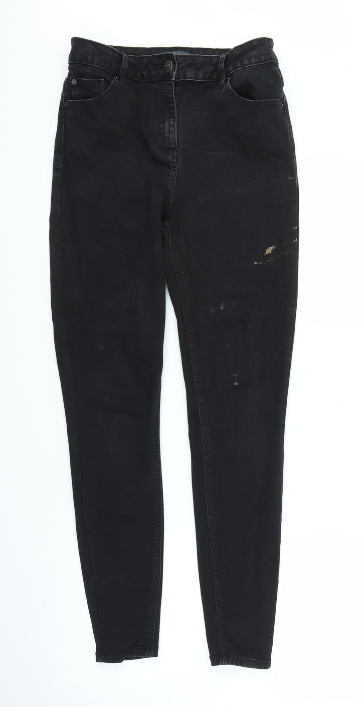 Papaya Womens Black  Denim Skinny Jeans Size 12 L27 in