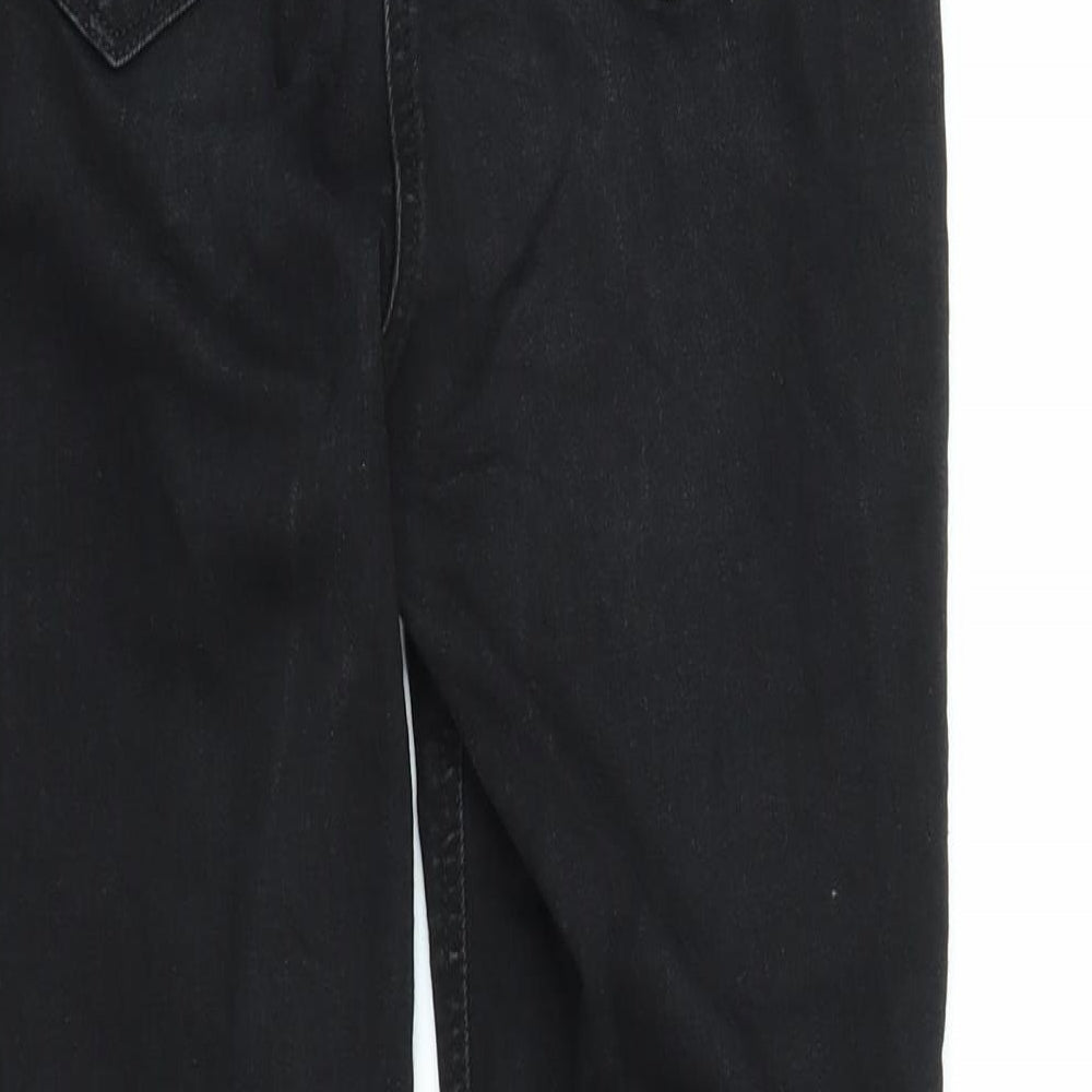 Papaya Womens Black  Denim Skinny Jeans Size 12 L27 in