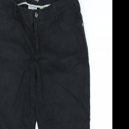 Sady Womens Black   Capri Trousers Size L L21 in