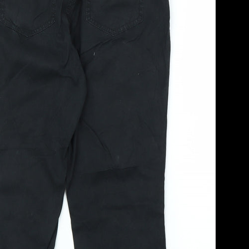 Sady Womens Black   Capri Trousers Size L L21 in