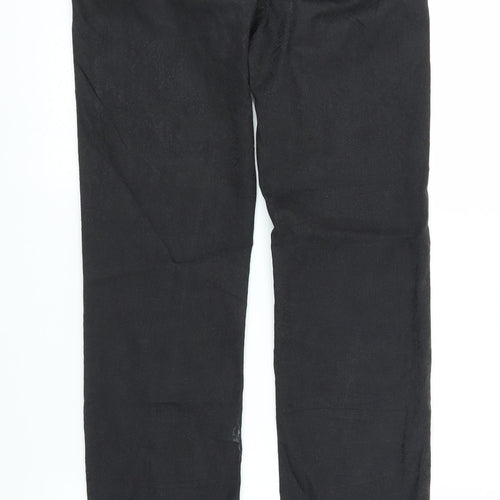 Gerry Weber Womens Black Floral Denim Straight Jeans Size 8 L31 in
