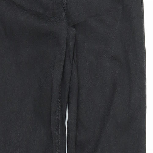 Gerry Weber Womens Black Floral Denim Straight Jeans Size 8 L31 in