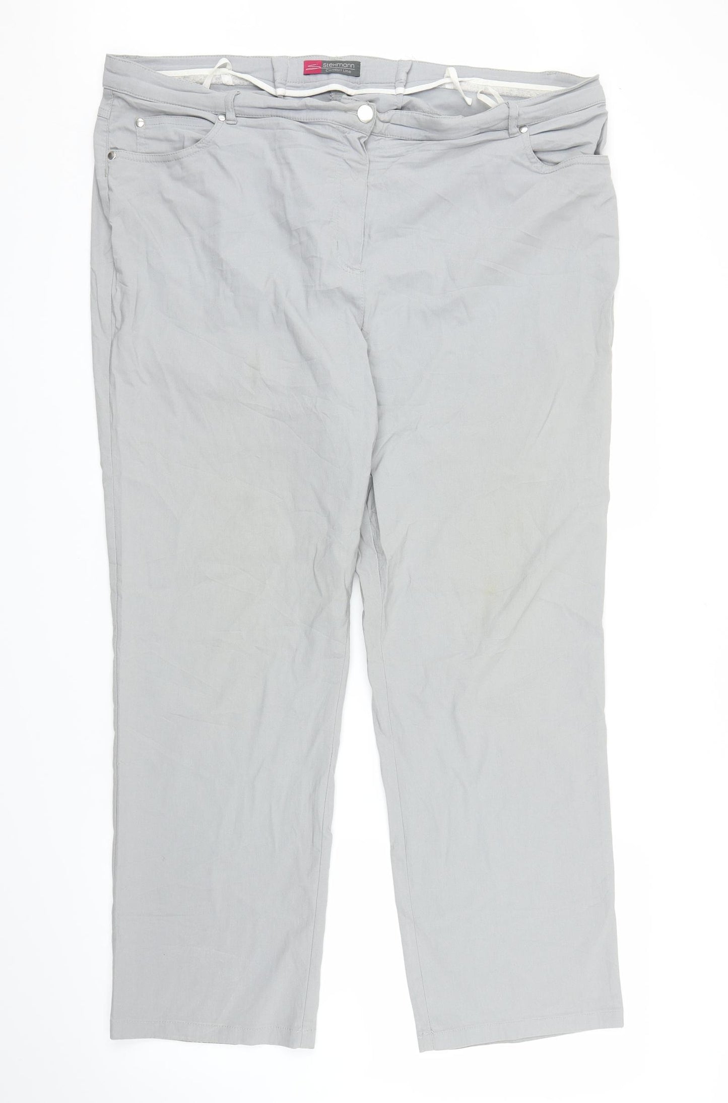 Stehmann Womens Grey   Capri Trousers Size XL L27 in