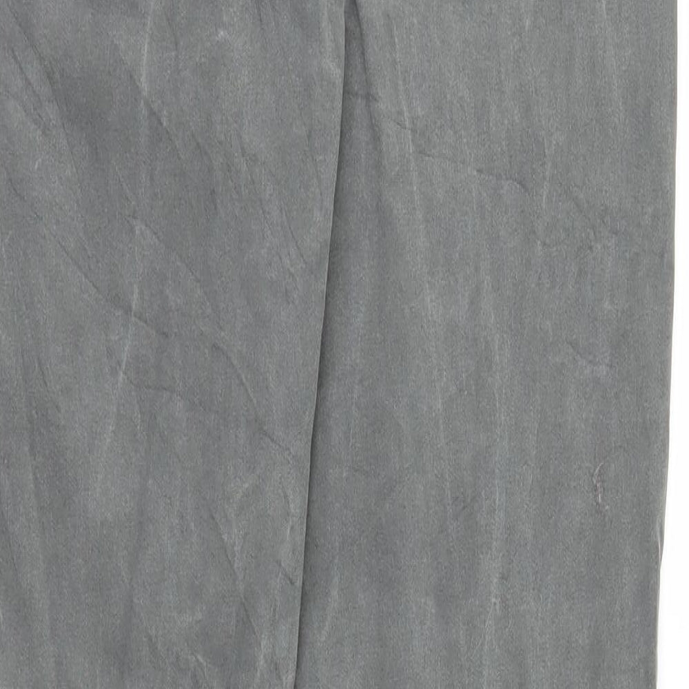 Be Yourself Womens Grey  Denim Straight Jeans Size 16 L28 in